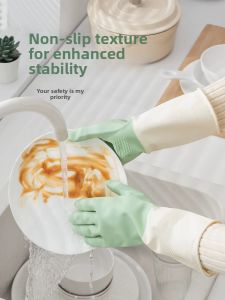 QIAOYANMEI | Durable Food-Grade Waterproof and Oil-Resistant Kitchen Gloves