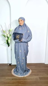 NAFHA - Mukena Terusan Dewasa Katun Bordir Zahira