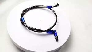 ยกลังสุดคุ้ม!! สายเบรคไฮดรอลิค ZERN สายเบรคหน้า สายเบรคหัว 90 ยาว 36 นิ้ว ราคาถูก สีฟ้าขอบดำ เวฟ 110i เวฟ 125 ซุปเปอร์คัพ Sonic Tena ls