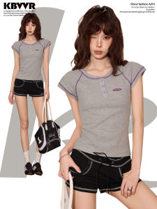 KBVVR | Slim Waist Short Style T-Shirt
