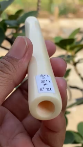 pipa gg bulat bahan asli lokal merah panjang 12cm mulus bening super