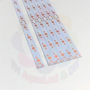 Mạch LED thanh khổ 12mm đế mạch thanh dùng nguồn 12volt cho đèn led Luxeon thanh led dễ hàn mạch chuẩn dày ít hao nguồn