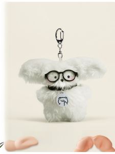Limited Time Sweet Cool Puppy Dog Keychain Bag Charm Plush Doll Female Couple Soft Toy Exquisite Hanging Bag Accessory
