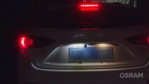 Bóng đèn led Osram T10 sương mù tín hiệu demi định vị lùi biển số nội thất.. sáng trắng 2980CW