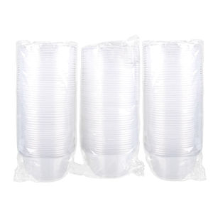 Home Use Small Plastic Bowl Food Grade Dessert Packaging Box with Lid Disposable round Bowl for Fruit Salad Takeout Container