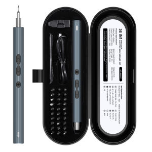 Brifit 36 in 1 Electric Screwdriver Set Rechargeable Mini Precision Screwdriver Tool with 30 S2 Bits Portable Magnetic Repair Tool Kit with LED Light Suitable for Mobile Phone Computer Watch Repair Kit