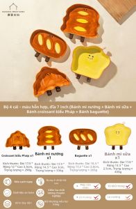 MODERN SWEETHOME | Đĩa Ăn Cute Undeglacé