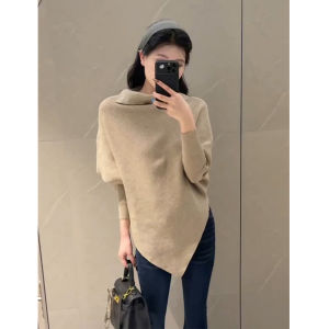 DUOMIAOTU | Irregular High Neck Thick Autumn Winter Sweater