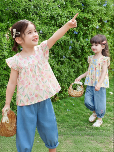 Jelly Baby | Bộ Đồ Hè 2 Món Cho Bé Gái Cotton