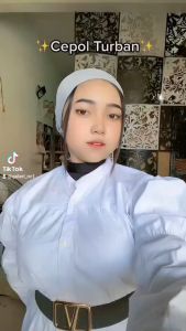 BISA COD - Terbaru Iner Inner Hijab Dalaman Ciput Turki Brokat Bruka Cepol Kerut | Ciput Turki Rempel Cepol Tebal Anti Pusing Tali Belakang