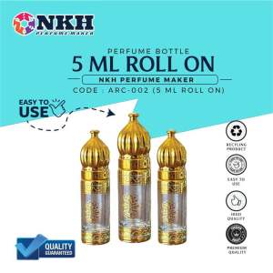 [ 1 PCS ] BOTOL KOSONG MINYAK WANGI 5ML ARABIC ROLL ON ( ARC-002)