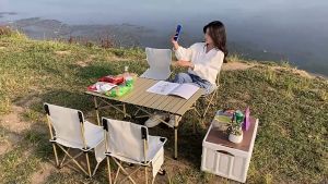 Ghế Câu Cá  Ghế cắm trại inox gấp gọn gàng dễ sử dụng màu sắc: đen