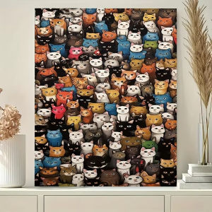Jigsaw Puzzle for Adults Cute Cats 500/1000/1200/2000PCS Artwork Paper Puzzle Home Wall Decoration Gift Idea