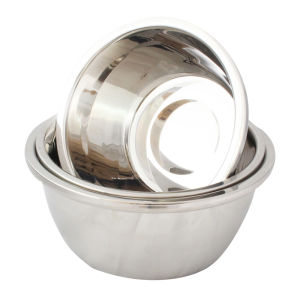 RRS ชาม ชามผสม สแตนเลส อย่างดี 3ใบ/ชุด 20/22/24 ซม. - เครื่องครัว