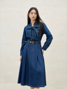 DUSHU | Plus Size Slimming Vintage Denim Set