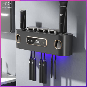 HKStorage Bàn chải đánh răng thông minh Tủ tiệt trùng UV treo tường Bàn chải đánh răng điện Máy sấy đa chức năng