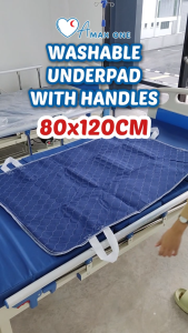 Washable Underpad Waterproof Mattress Protector Alas Katil Pesakit Kalis Air Anti Bocor Bed Pad