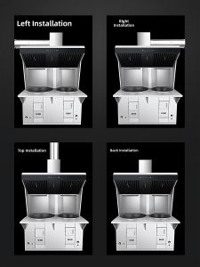 AOMIKANG | Dual Burner Smokeless Purification Wood Stove Stainless Steel
