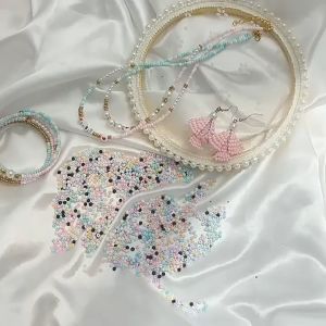 ( 5 gram) Túi cườm loang màu 3mm nhiều màu sắc nguyên liệu làm vòng tay trang sức cổ trang. Nguyên liệu DIY