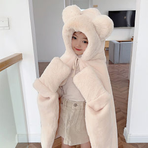 Warm Winter Womens Shawl Coat Office Blanket Lazy Student Small Sleep Blanket Afternoon Nap Woolen Blanket Polyester Fiber