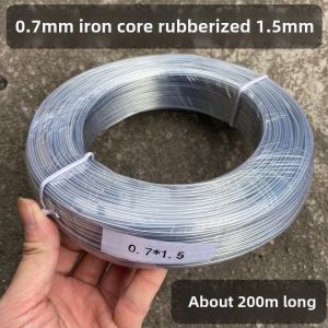 Plastic Coated Transparent Binding Cable Handmade DIY Hair-Styling Headband Green Plant Garden Line Plastic Aluminum Wire Plastic Coated Aluminum Wire Soft Iron Wire