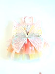 Có Size To 3XL Váy Công Chúa Bướm cho Chó Mèo Đầm Cầu Vòng cho Thú Cưng Quần Áo Cho Chó Mèo