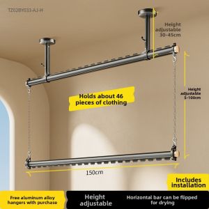 BIREN | Balcony Side Mount Double Layer Drying Rack