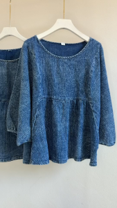 เสื้อผ้าฝ้าย เสื้อพื้นเมือง ทรงตุ๊กตา แขนพอง ผ้าฝ้ายฟอกนุ่ม ไซส์ใหญ่ ผ้าฝ้าย100% ผ้านุ่ม ไม่เเข็ง