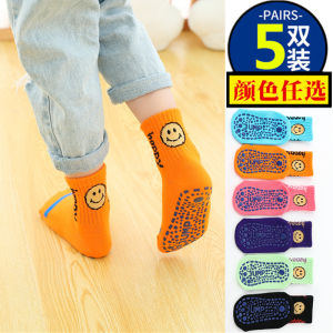 Childrens Floor Socks Baby Early Education Baby Toddler Shoes Socks Spring and Summer Indoor Trampoline Thin Girl Non Slip Tube Socks