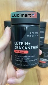 Viên uống bổ mắt Lutein + Zeaxanthin thuần chay Sports Research hũ 120 viên [Hàng Mỹ]
