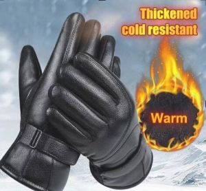 Hot Sale FunFindsS ถุงมือกันหนาวสำหรับผู้หญิงสำหรับผู้ชาย ถุงมือขี่มอเตอร์ไซค์ให้ความอบอุ่นสำหรับกีฬากลางแจ้งกันน้ำเย็นถุงมือสกีขนแกะกันหนาว