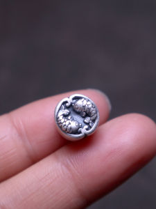 สร้อยข้อมือหินปูน DIY 3D Hard Silver 999 ปีนี้มีปลา หินกั้นด้านข้าง สร้อยคอ หินปูน หินกั้นด้านข้าง อุปกรณ์ตกแต่งเครื่องประดับ