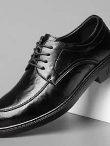 Breathable Height Increasing Mens Business Casual Leather Shoes