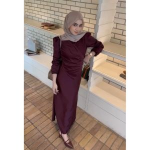 Dress Princess Satin Premium: Baju Kondangan Simple & Gaun Pesta Kekinian