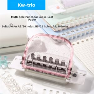 KW-TRIO | Multifunction DIY B5 Loose Leaf Hole Punch 6 Holes