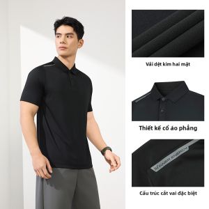 361° | Áo Polo Nam Cổ Đứng Khô Nhanh Chống Khuẩn Tay Ngắn