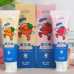 Happily Baby Toothpaste for Baby Mothproof Whitening Toothpaste for Kids - Strawberry Orange Flavor