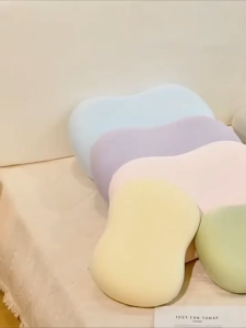 SG In Stock Cute Memory Foam Silk Breathable  Pillow Sleep Aid Breathable Washable Pillowcase
