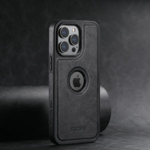 SUTENI Wireless Charging Luxury Faux Leather Magnet Phone Case For iPhone 17 Pro Max 16 Plus 15 14 13 12