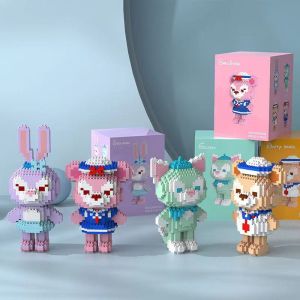 Mainan Balok Susun Lego Disney LinaBell StellaLou Kuromi Nano Block
