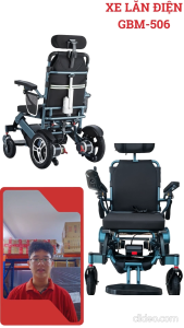 Xe lăn điện ngã lưng tự động GBM-506