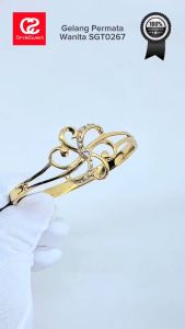 Gelang Permata Wanita SGT0267 Desain Elegan - Anti Karat & Anti Luntur - Aksesoris Perhiasan Wanita Mewah