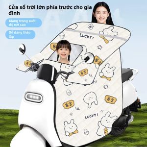 LUKSEN | Bao Che Xe Đạp Điện Chống Nắng và Nước cho Bố Mẹ và Trẻ Em