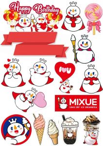 Topper Ulang Tahun Mixue (Custom Nama)