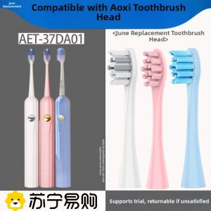 June Initials Electric Toothbrush Head Compatible with AOX AET-37DA01 Special Replacement Brush Head for Deep Cleaning