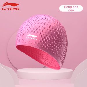 Li-Ning | Mũ Bơi Chống Thấm Nước Bảo Vệ Tai cho Người Lớn có Tóc Dài