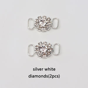 DIY Rhinestone Diamond Shoelaces Metal Buckle for AF1 Luxurious Shoe Decorations Charms Metal Laces Lock Sneakers Accessories