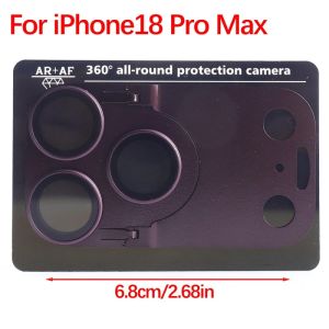All in One Camera Lens Film for iPhone 18 Pro Pro Max Tempered Glass AR Coating Silver Red Black Case Friendly