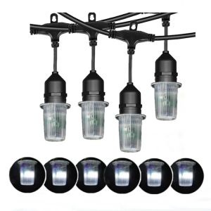 MEMEOKON 10M Dây Đèn Quảng Cáo Với 10 Bóng Đèn Để Trưng Bày Sự Kiện Ngoài Trời Trang Trí Tiệc Sinh Nhật Đèn Treo Nhấp Nháy