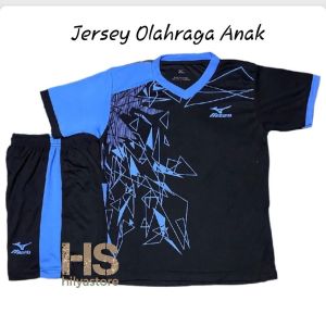 Setelan Jersey Bola Anak Baju Olahraga Anak Usia 6-13 Th Laki-Laki Perempuan Terbaru